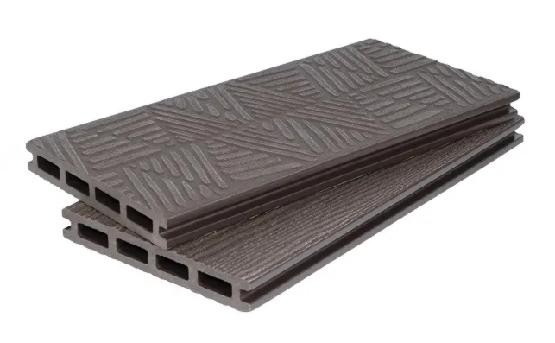 Террасная доска ДПК POLIVAN GROUP 3D+3D NEW пустотелая двухсторонняя DENPASAR Тёмно-коричневый купить в Бугульме