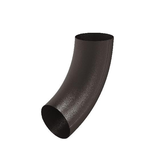 Водосток Aquasistem, Система 125x90 - Колено трубы RR 32 Тёмно-коричневый matt купить в Бугульме