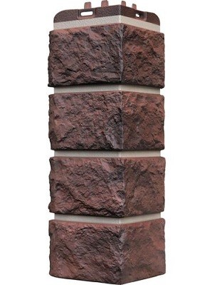 Угол наружный Grand Line Колотый Камень Кофе, Шов темно-бежевый купить в Бугульме