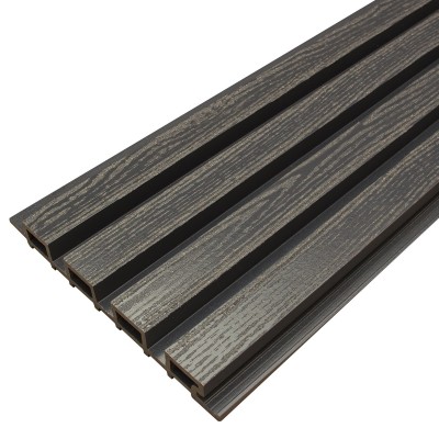 Фасадная доска из ДПК Faynag Wood Рейка Мокрый Асфальт