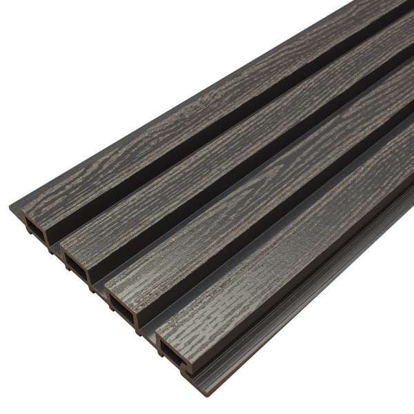 Фасадная доска из ДПК Faynag Wood Рейка Мокрый Асфальт купить в Бугульме