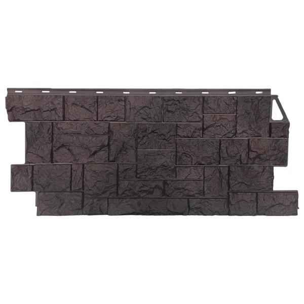 Фасадная панель FineBer, Камень Дикий, Коричневый купить в Бугульме