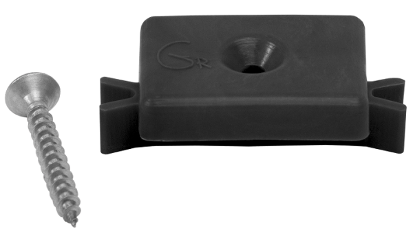 Пластиковая клипса с саморезом, Grinder шовный монтаж 5 mm чёрный купить в Бугульме