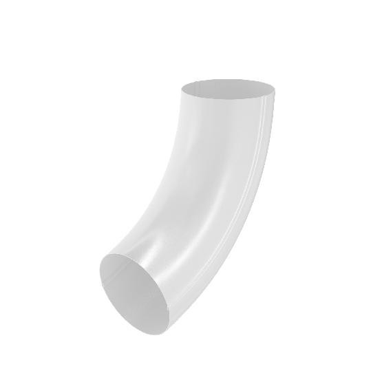 Водосток Aquasistem, система 125x90 - Колено трубы RAL 9003 Белый купить в Бугульме