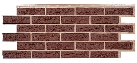 Фасадная панель Техоснастка, Лондон Брик, Коричневый купить в Бугульме