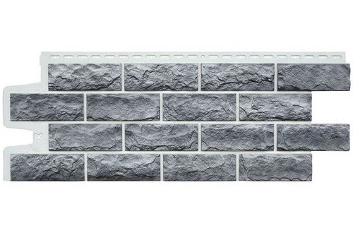 Фасадные панели Grand Line Колотый Камень Гранит, Шов белый купить в Бугульме