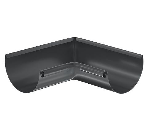 Водосток Aquasistem, система 150/100 - Угол желоба, внутренний 90° RAL 7024 Тёмно-серый купить в Бугульме