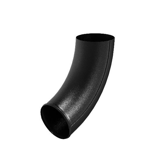 Водосток Aquasistem, система 125x90 - Отвод трубы RAL 9005 Чёрный купить в Бугульме