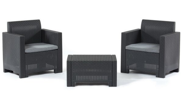 Комплект мебели Set Nebraska Terrace (2 кресла и кофейный столик) Венге купить в Бугульме