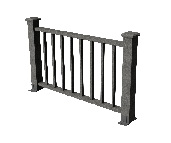 Ограждения декоративное ДПК GRINDERDECO Альма 1500 со скрытым крепежом серый базальт купить в Бугульме