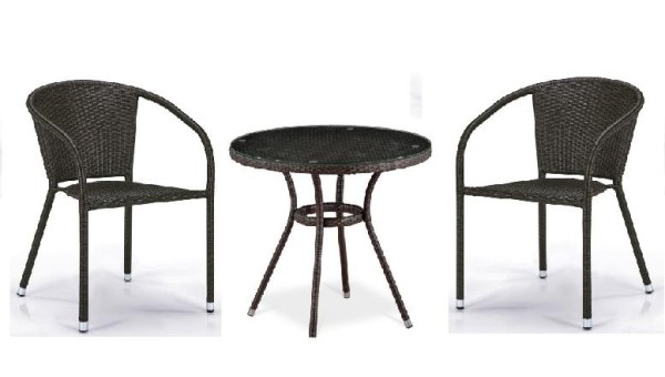 Комплект плетеной мебели AFINA из иск. ротанга Асоль-7 T282ANT/Y137C-W53 Brown 2Pcs купить в Бугульме