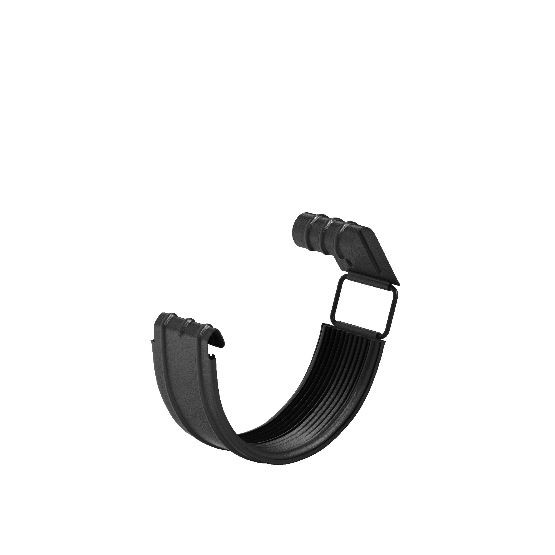 Водосток Aquasistem, система 125x90 - Соединитель желоба с резиновым уплотнителем RAL 9005 Чёрный купить в Бугульме