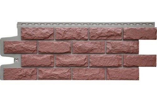 Фасадные панели Grand Line Колотый Камень Корица, Шов тёмно-бежевый купить в Бугульме