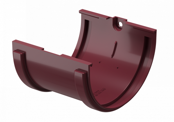 Соединитель желобов ПВХ Docke STANDART красный купить в Бугульме