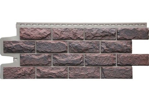 Фасадные панели Grand Line Колотый Камень Кофе, Шов тёмно-бежевый купить в Бугульме