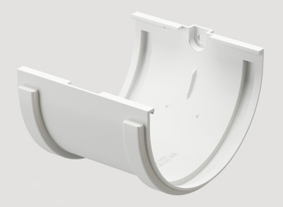 Соединитель желобов ПВХ Docke STANDART пломбир