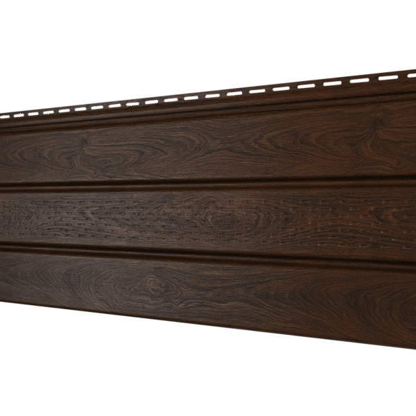 Софит Ю-Пласт перфорация по центру, Орех тёмный купить в Бугульме