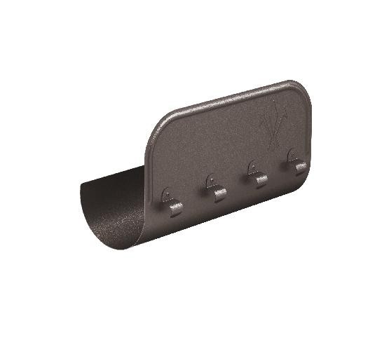 Водосток Aquasistem, Система 125x90 - Ограничитель перелива прямой RR 32 Тёмно-коричневый matt купить в Бугульме