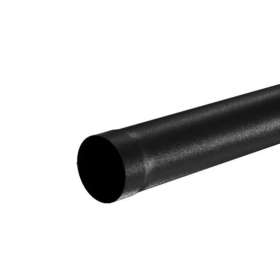 Водосток Aquasistem, система 125x90 - Труба водосточная 1.00м RAL 9005 Чёрный купить в Бугульме