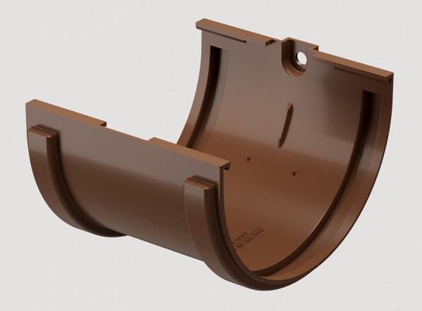 Соединитель желобов ПВХ Docke STANDART Светло-коричневый купить в Бугульме