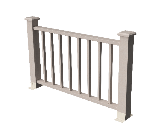 Ограждения декоративное ДПК GRINDERDECO Альма 1500 со скрытым крепежом выбеленый дуб купить в Бугульме