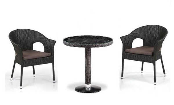 Комплект плетеной мебели AFINA из иск. ротанга T601/Y79A-W53 Brown 2Pcs купить в Бугульме