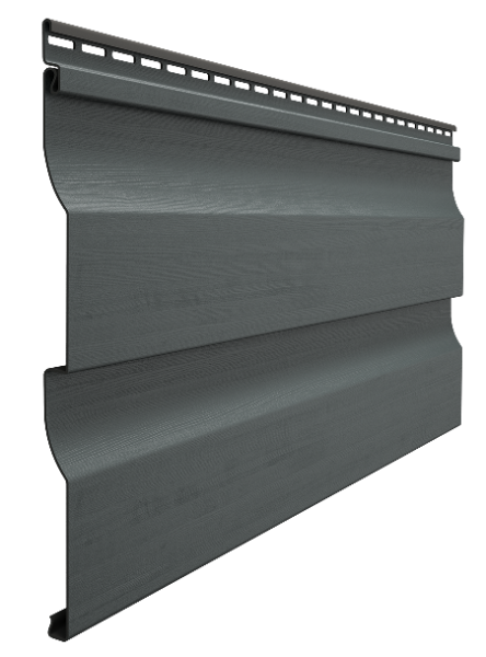 Виниловый сайдинг docke (дёке) - профиль D4,5D, графит купить в Бугульме