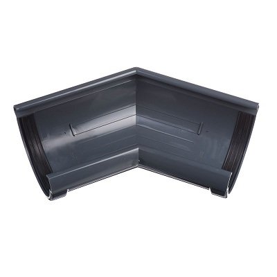 Угол желоба универсальный 135° Docke Lux ПВХ - Графит купить в Бугульме