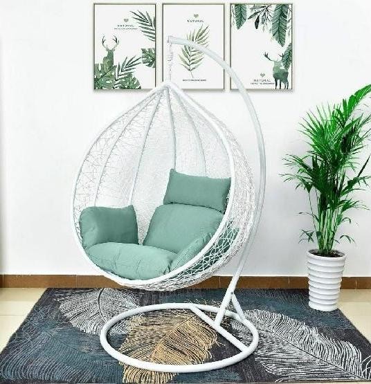 Кресло Подвесное из искусственного ротанга AFM-168A-XL White/Green купить в Бугульме