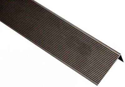 Угол завершающий алюминиевый KRONEX 51,5x30x3000 мм. коньяк