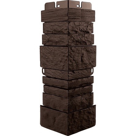 Угол наружный Альта-Профиль Скалистый камень ЭКО Коричневый купить в Бугульме