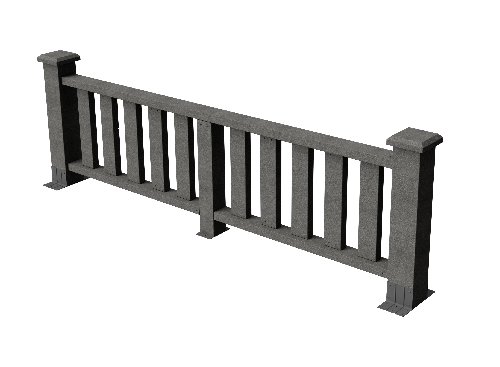 Ограждения декоративное ДПК GRINDERDECO Эрес серый базальт купить в Бугульме