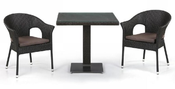 Комплект плетеной мебели AFINA из иск. ротанга T605SWT/Y79A-W53 Brown 2Pcs купить в Бугульме