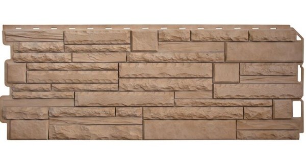 Фасадная панель Альта-Профиль Скалистый камень ЭКО Бежевый купить в Бугульме