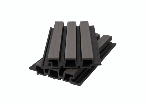 Фасадная панель брусковая двухцветная co-extrusion, grey dark купить в Бугульме