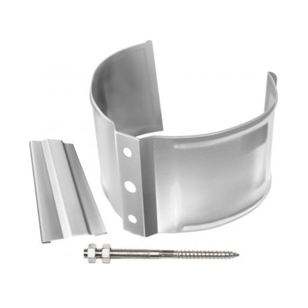 Водосток Grand Line 125x90 – Хомут трубы (на кирпич) RAL 9003 купить в Бугульме