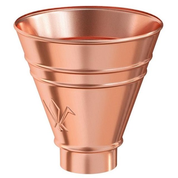 Водосток Aquasistem, система 125x90 - Воронка водосборная круглая Медь купить в Бугульме