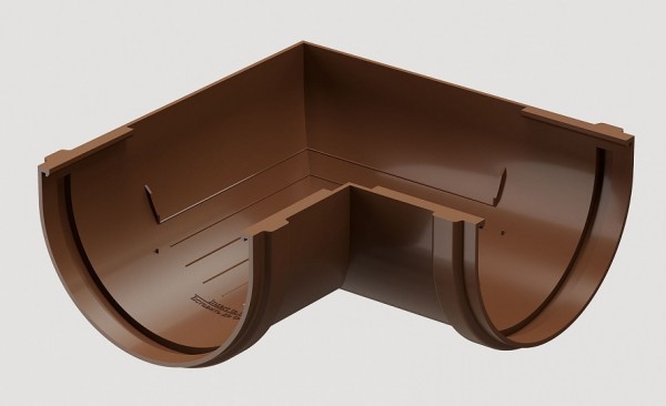 Угловой элемент 90˚ПВХ Docke STANDART Светло-коричневый купить в Бугульме