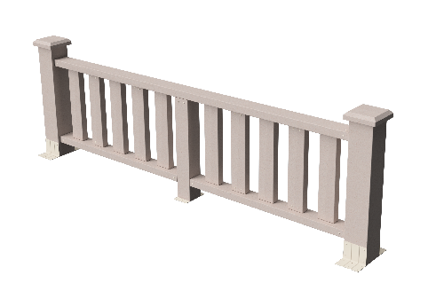 Ограждения декоративное ДПК GRINDERDECO Эрес выбеленый дуб купить в Бугульме