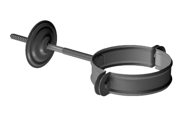 Хомут трубы D90 Döcke STAL PREMIUM Графит, (RAL 7024) купить в Бугульме