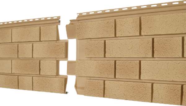 Фасадная панель Ю-пласт Стоун Хаус S-Lock Клинкер Балтик светлая медь купить в Бугульме