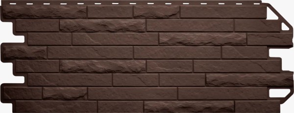 Фасадная панель Цокольный сайдинг Альта-профиль Кирпич-Антик ЭКО Коричневый купить в Бугульме