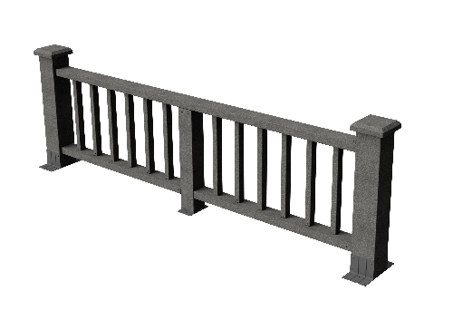 Ограждения декоративное ДПК GRINDERDECO Троя серый базальт купить в Бугульме