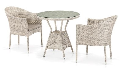 Комплект плетеной мебели AFINA из иск. ротанга T705ANT/Y350-W85 Latte 2Pcs
