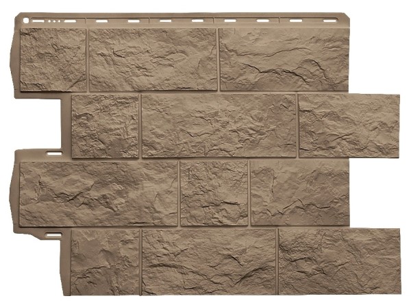 Фасадная панель Альта-Профиль Туф ЭКО Бежевый купить в Бугульме