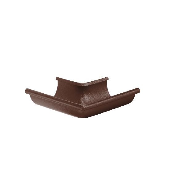 Водосток Aquasistem, Система 125x90 - Угол желоба, наружный 90° RAL 8017 Коричневый matt купить в Бугульме