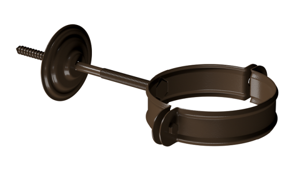 Хомут трубы D90 Döcke STAL PREMIUM Каштан, (RAL 8017) купить в Бугульме