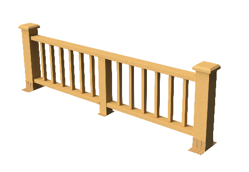 Ограждения декоративное ДПК GRINDERDECO Троя песчаник купить в Бугульме