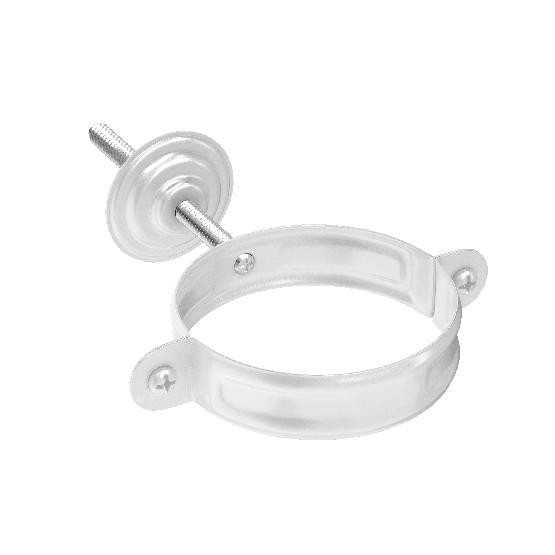 Водосток Aquasistem, система 150/100 - Комплект крепления трубы RAL 9003 Белый купить в Бугульме