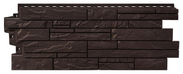 Фасадная панель Grand Line Скала Стандарт Шоколадный (коричневый) купить в Бугульме
